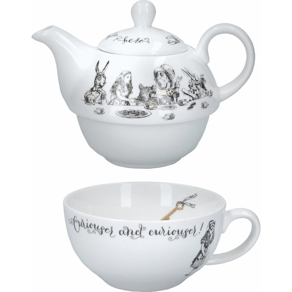 Alice in Wonderland Teapot & Cup Set