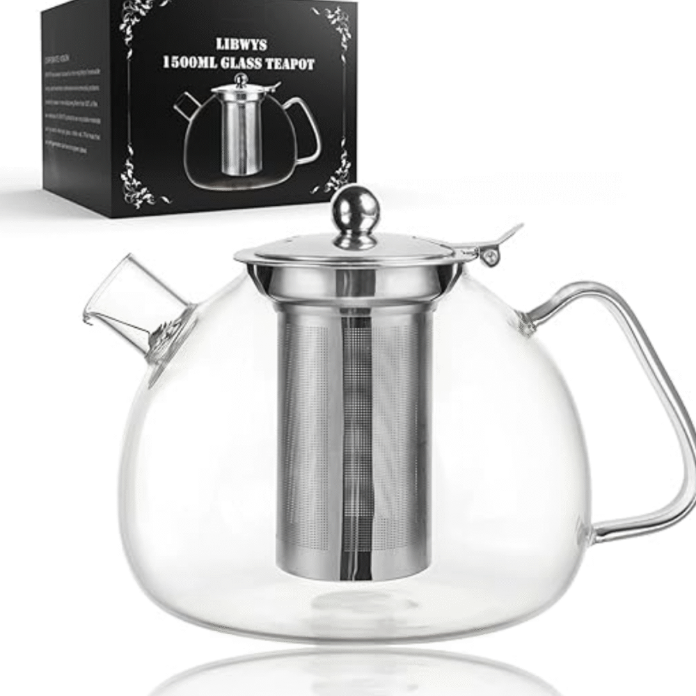 Classic Glass Teapot & Removable Strainer