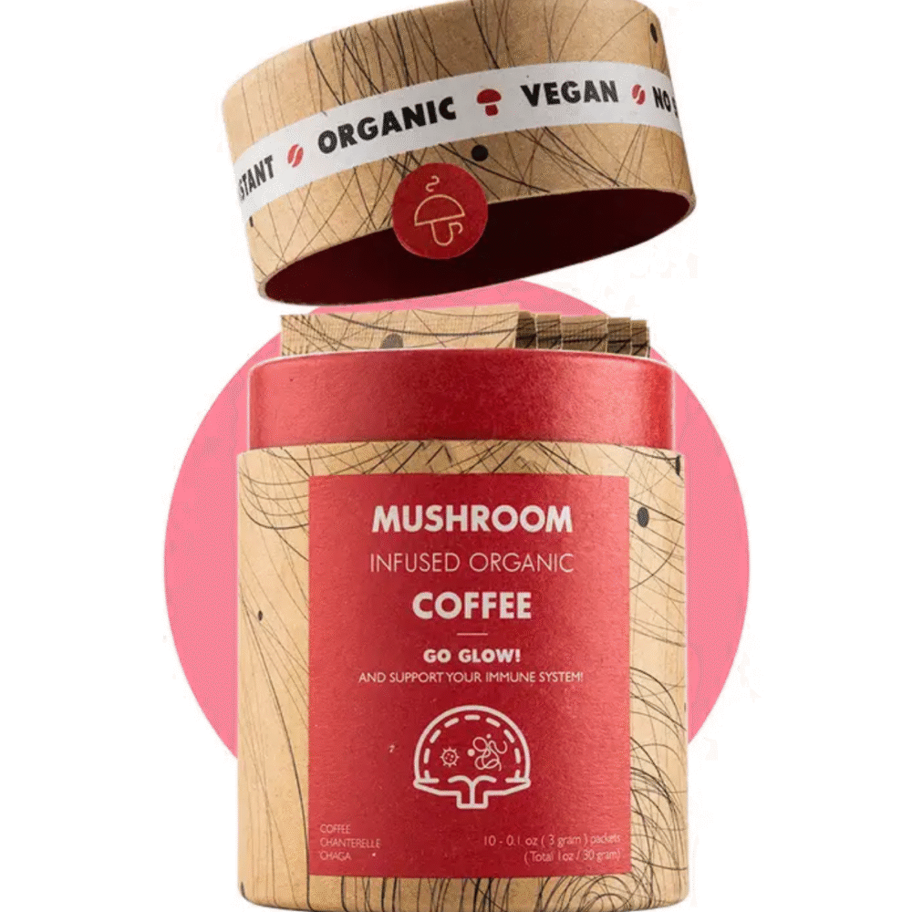 Go Glow Mushroom Coffe with Chanterelle and Chaga