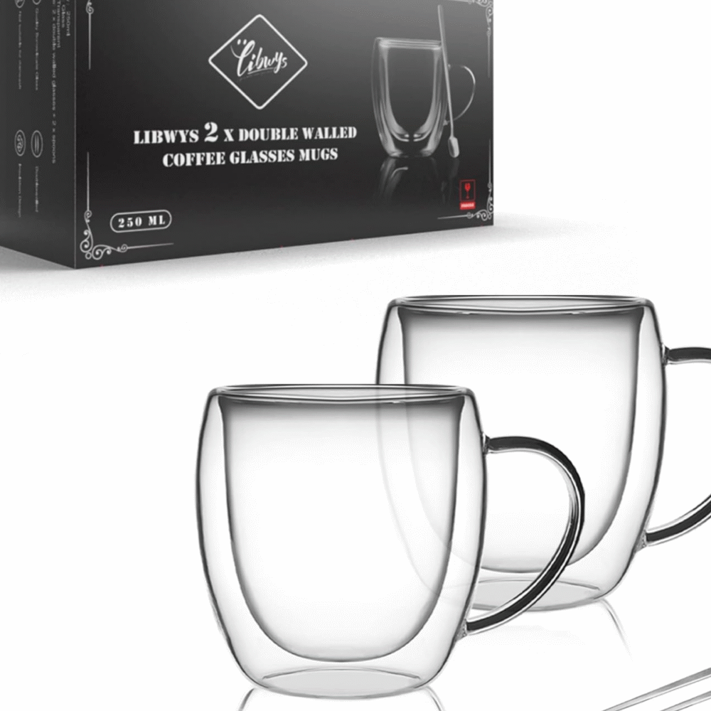 Double Walled Glass Espresso Coffee Cups