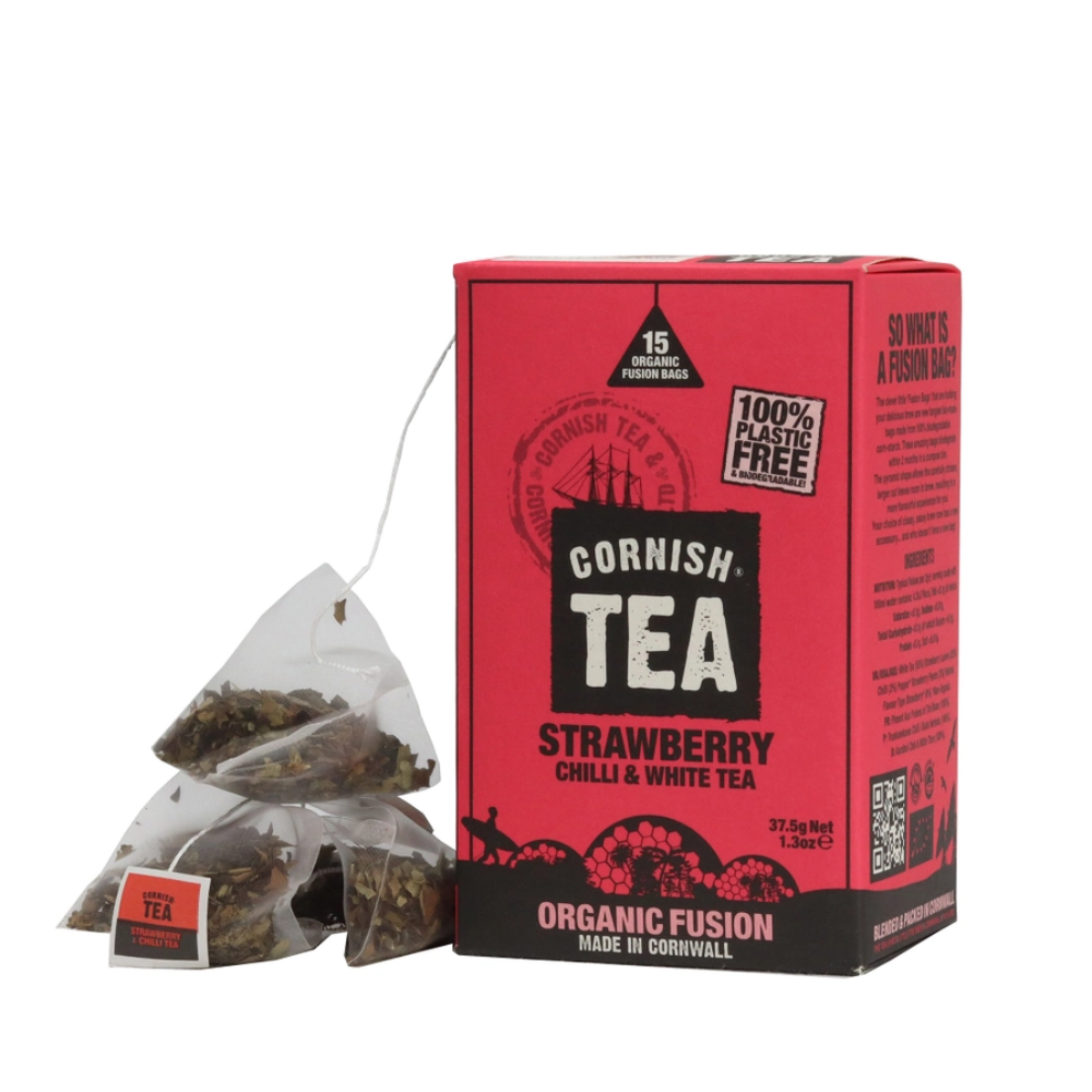 Cornish Tea Organic Fusions Strawberry, Chilli & White Tea